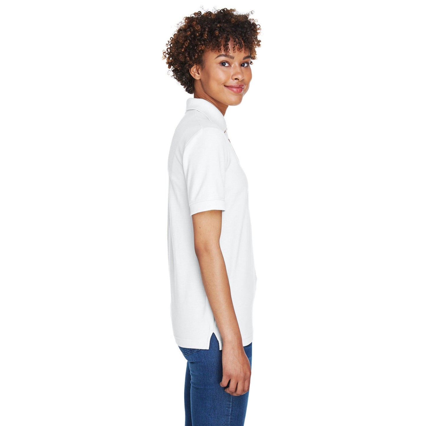 Black Polo Shirts - UltraClub - Feminine Fit