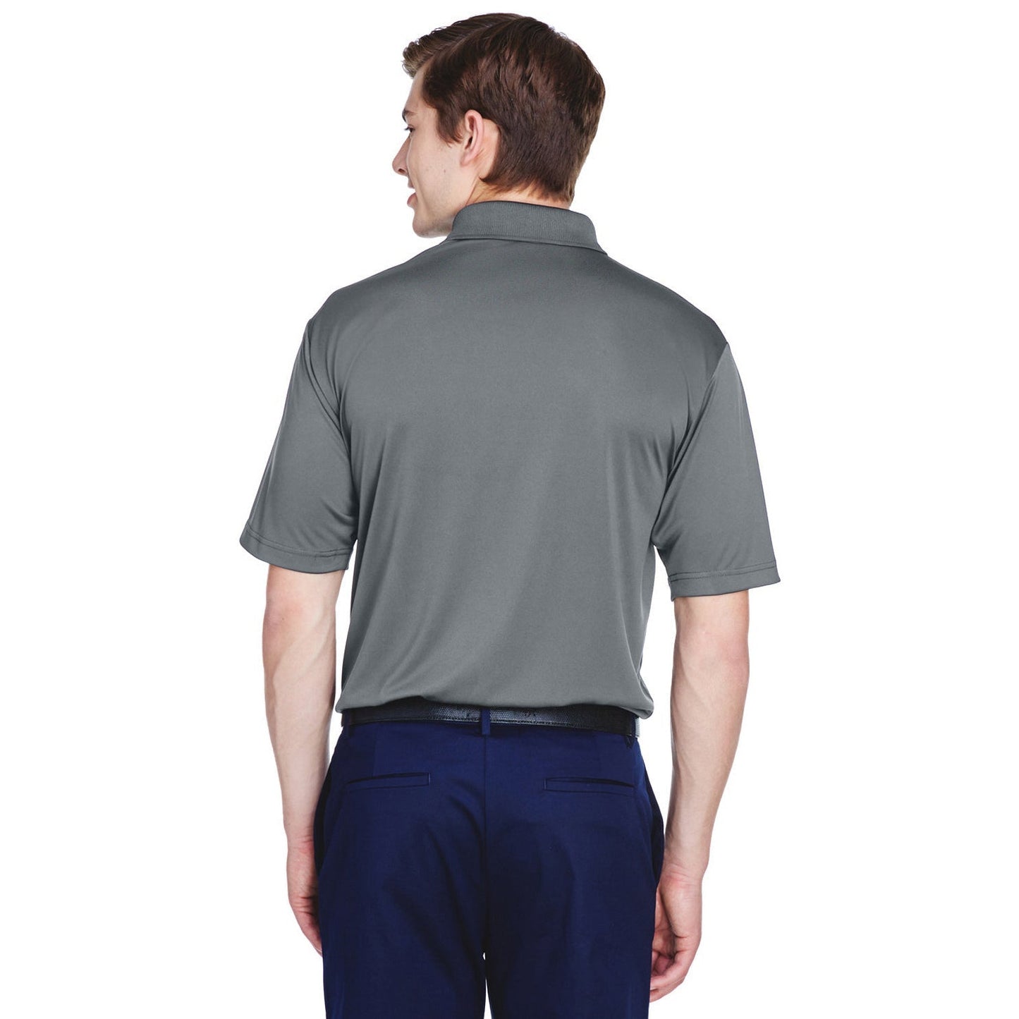 Black Polo Shirt - UltraClub - Moisture-Wicking