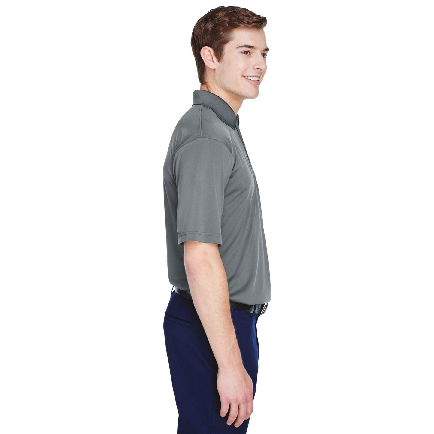 Black Polo Shirt - UltraClub - Moisture-Wicking