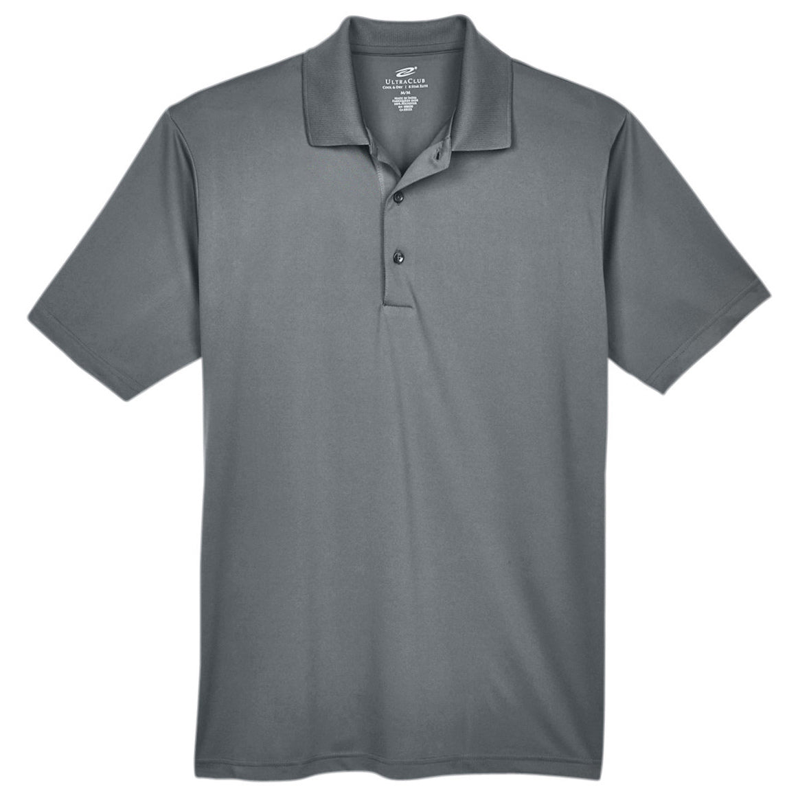 Black Polo Shirt - UltraClub - Moisture-Wicking