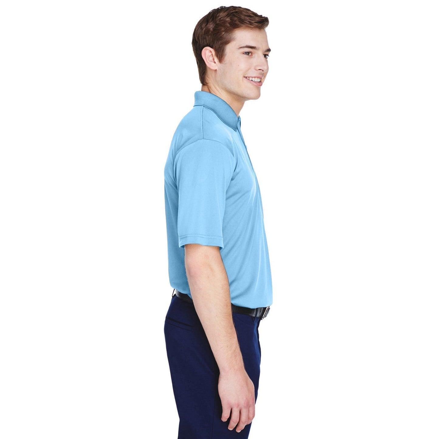 Black Polo Shirt - UltraClub - Moisture-Wicking