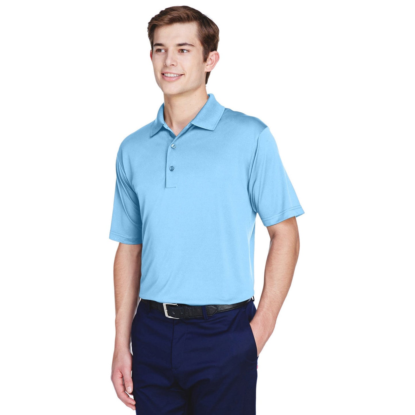 Black Polo Shirt - UltraClub - Moisture-Wicking