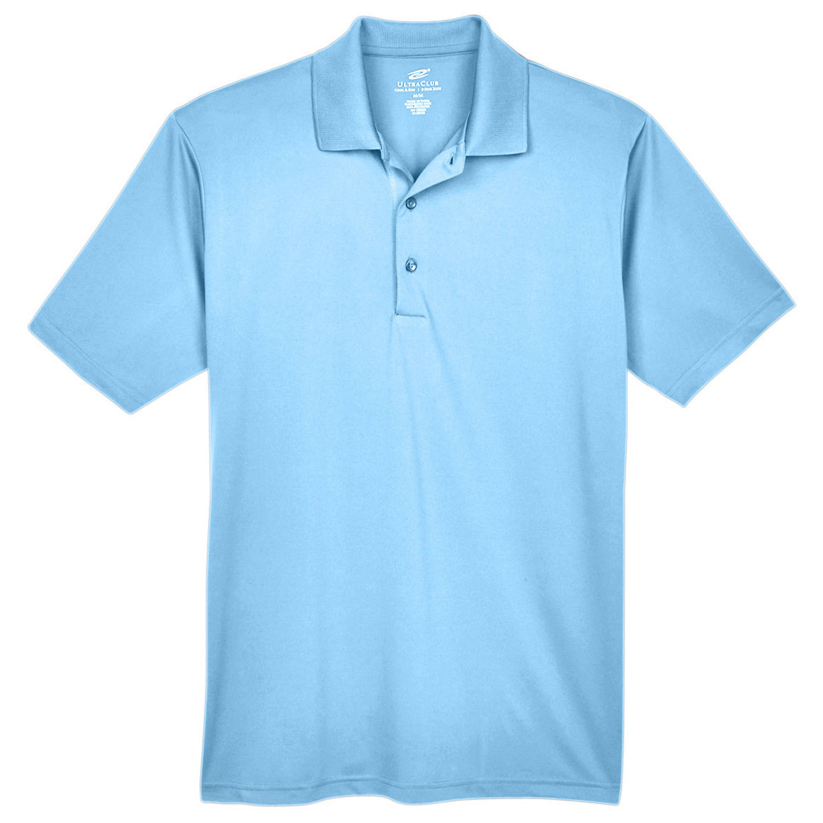 Black Polo Shirt - UltraClub - Moisture-Wicking