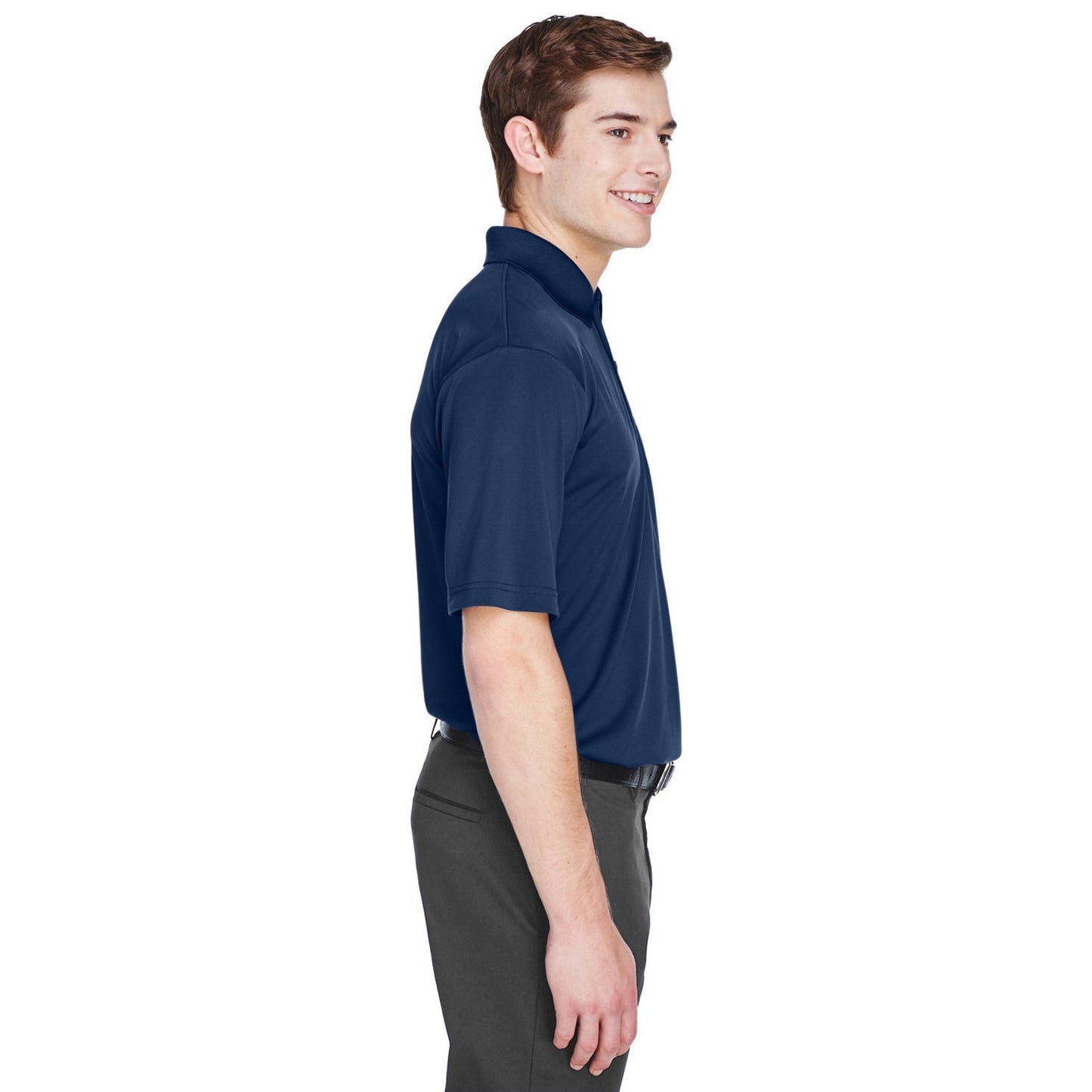 Black Polo Shirt - UltraClub - Moisture-Wicking