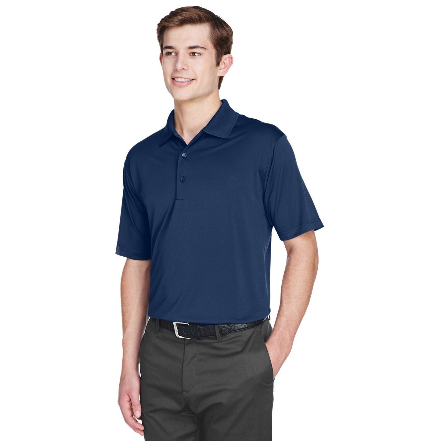 Black Polo Shirt - UltraClub - Moisture-Wicking