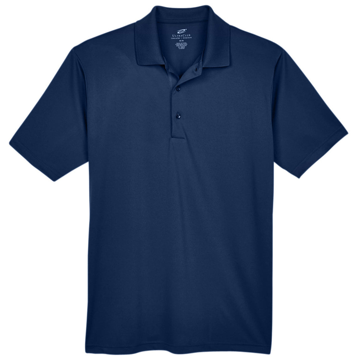 Black Polo Shirt - UltraClub - Moisture-Wicking