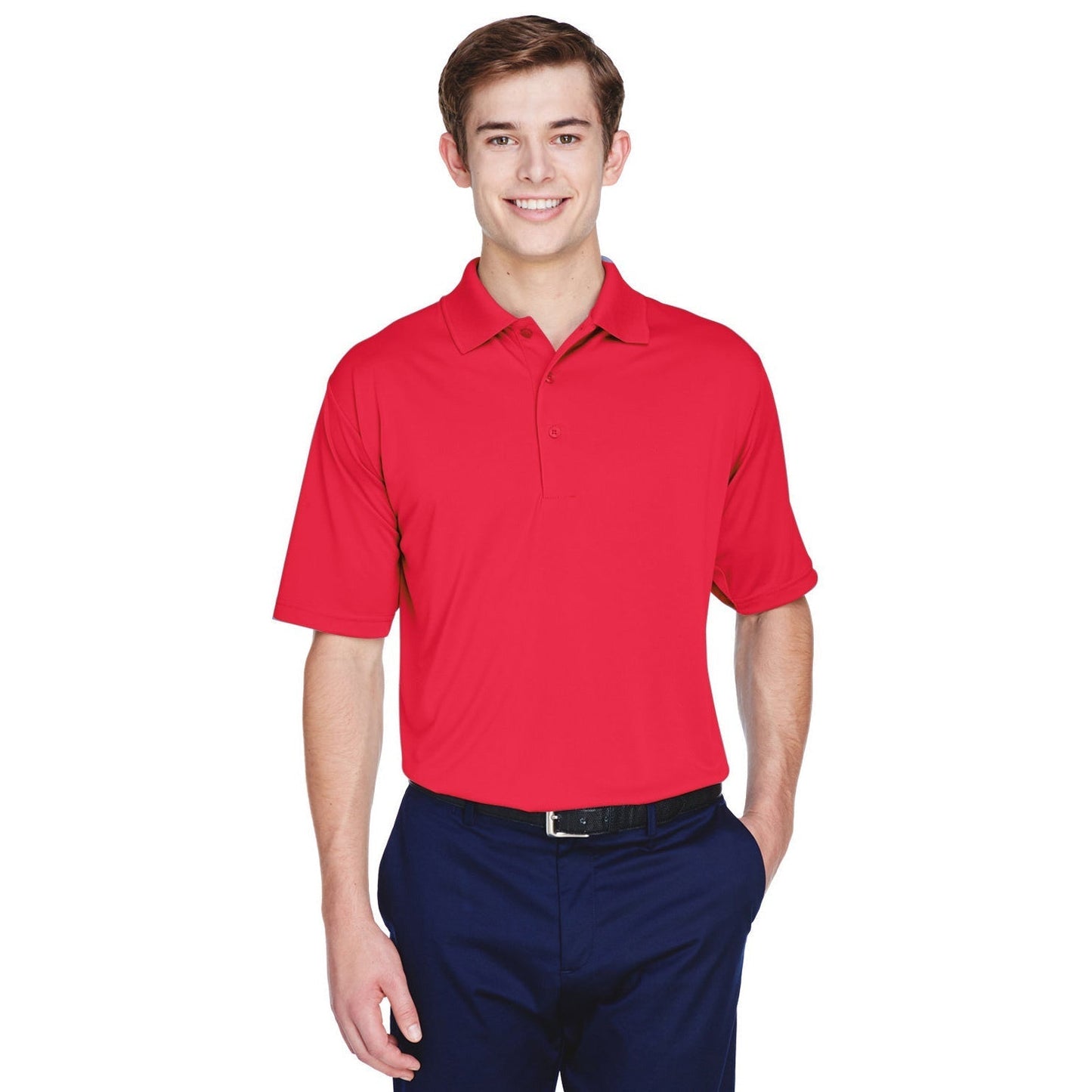 Black Polo Shirt - UltraClub - Moisture-Wicking