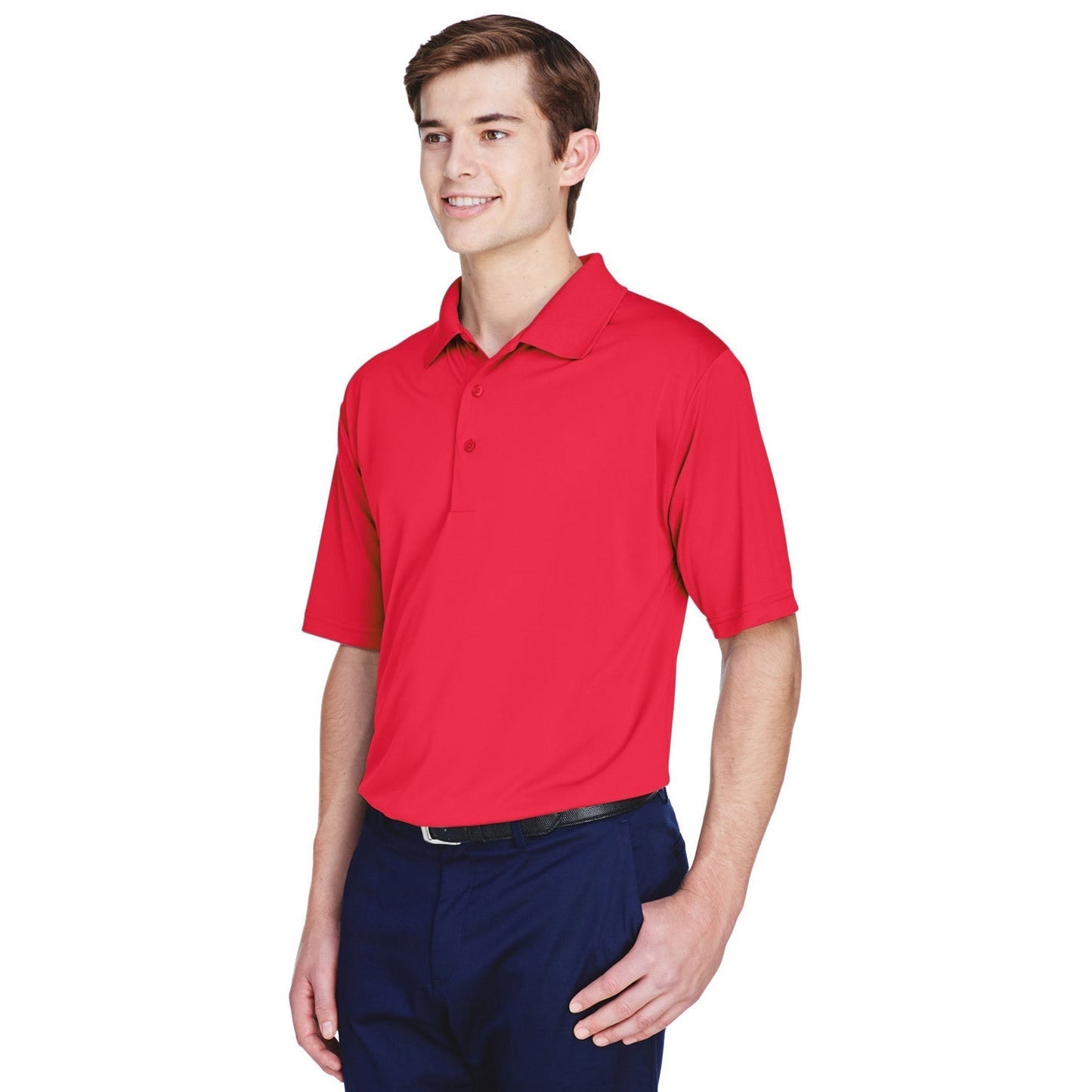 Black Polo Shirt - UltraClub - Moisture-Wicking