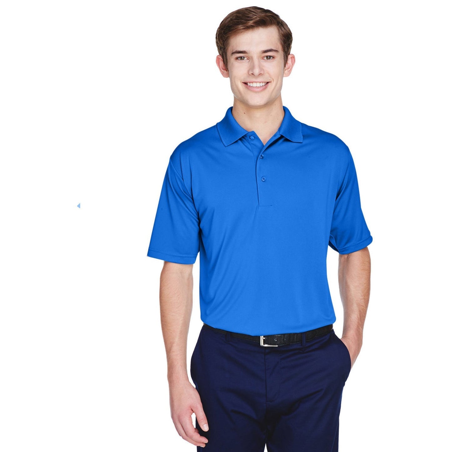Black Polo Shirt - UltraClub - Moisture-Wicking