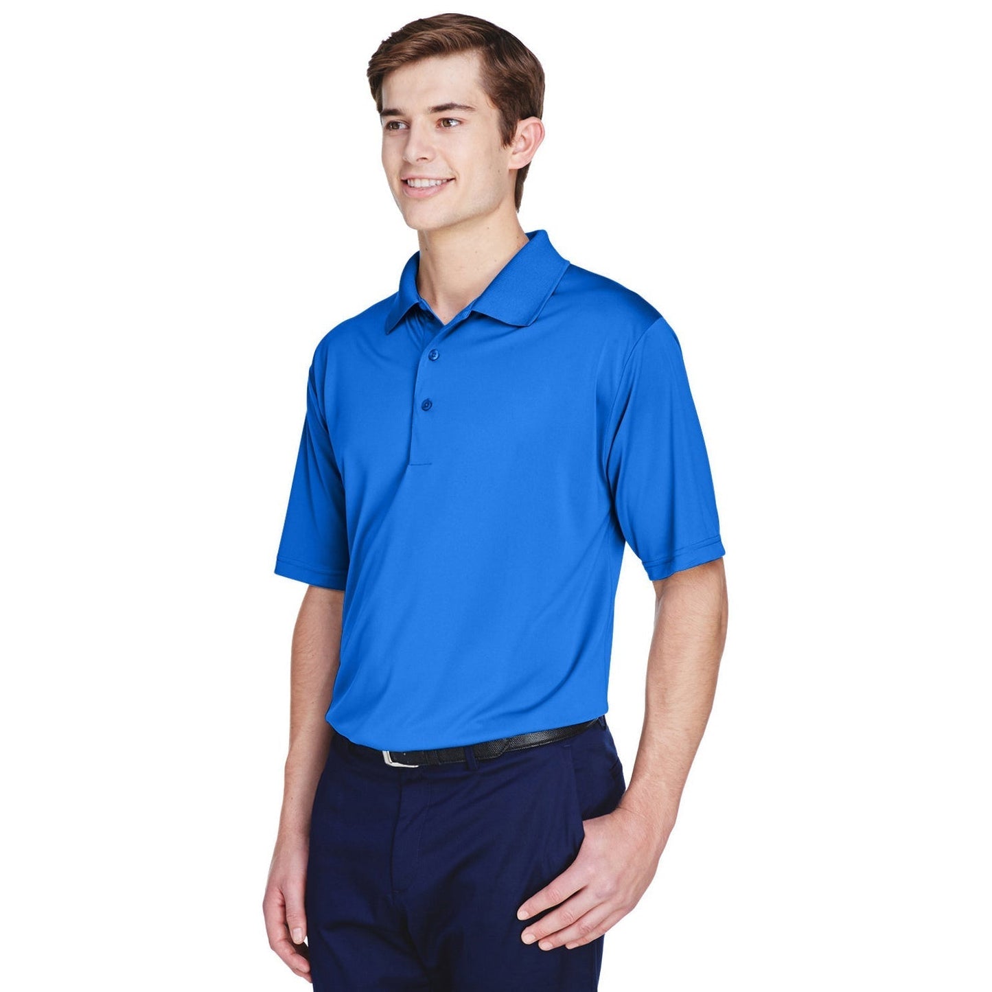 Black Polo Shirt - UltraClub - Moisture-Wicking