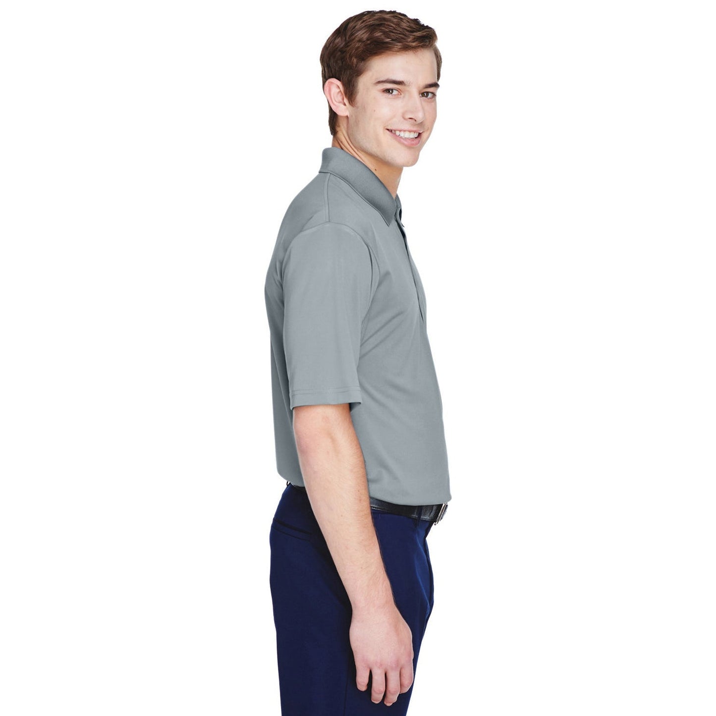 Black Polo Shirt - UltraClub - Moisture-Wicking