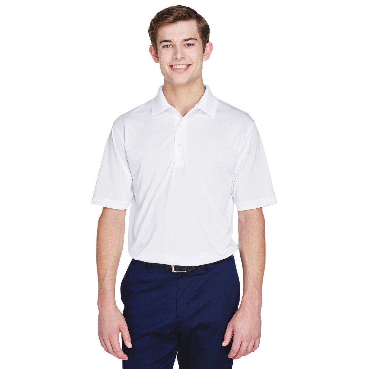 Black Polo Shirt - UltraClub - Moisture-Wicking