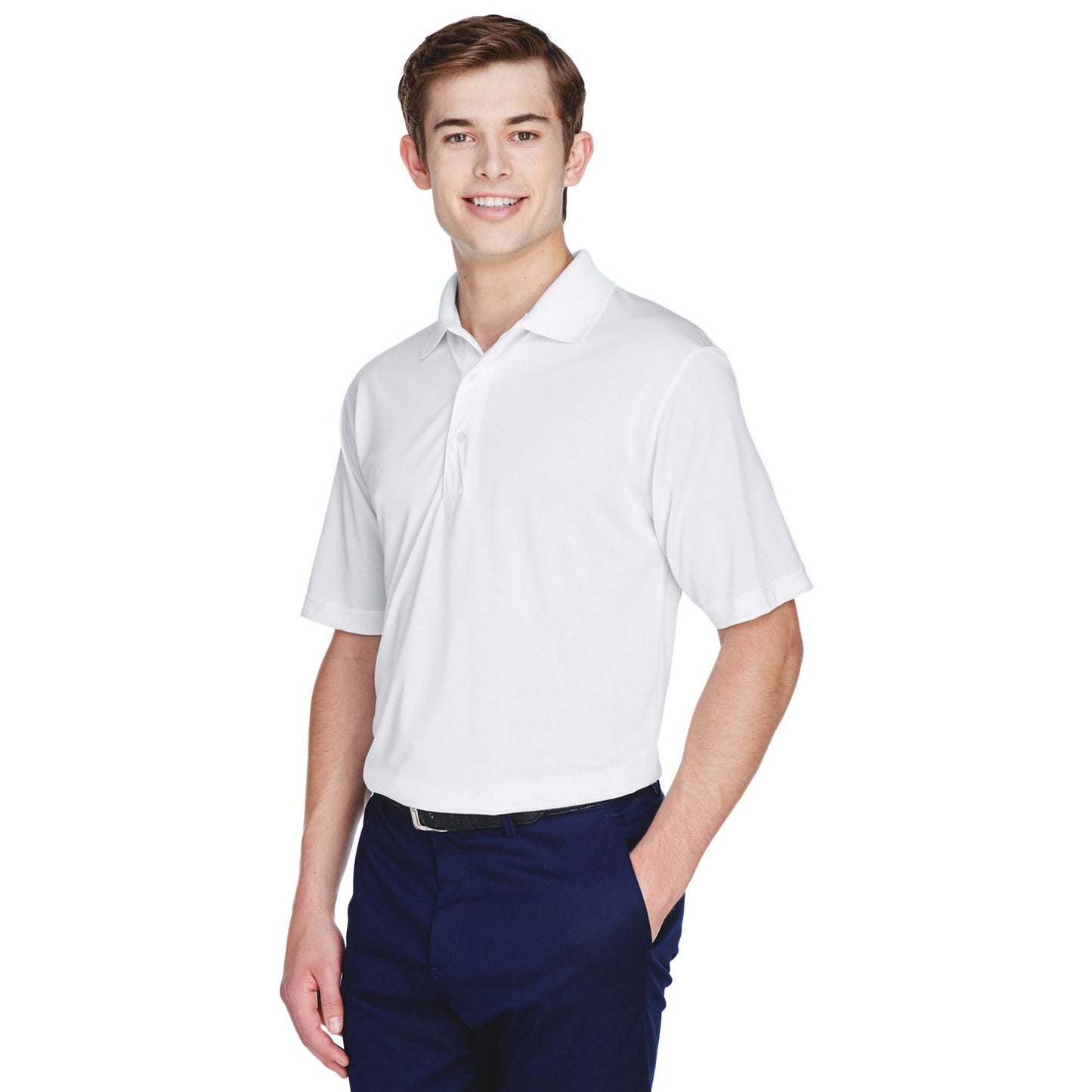 Black Polo Shirt - UltraClub - Moisture-Wicking