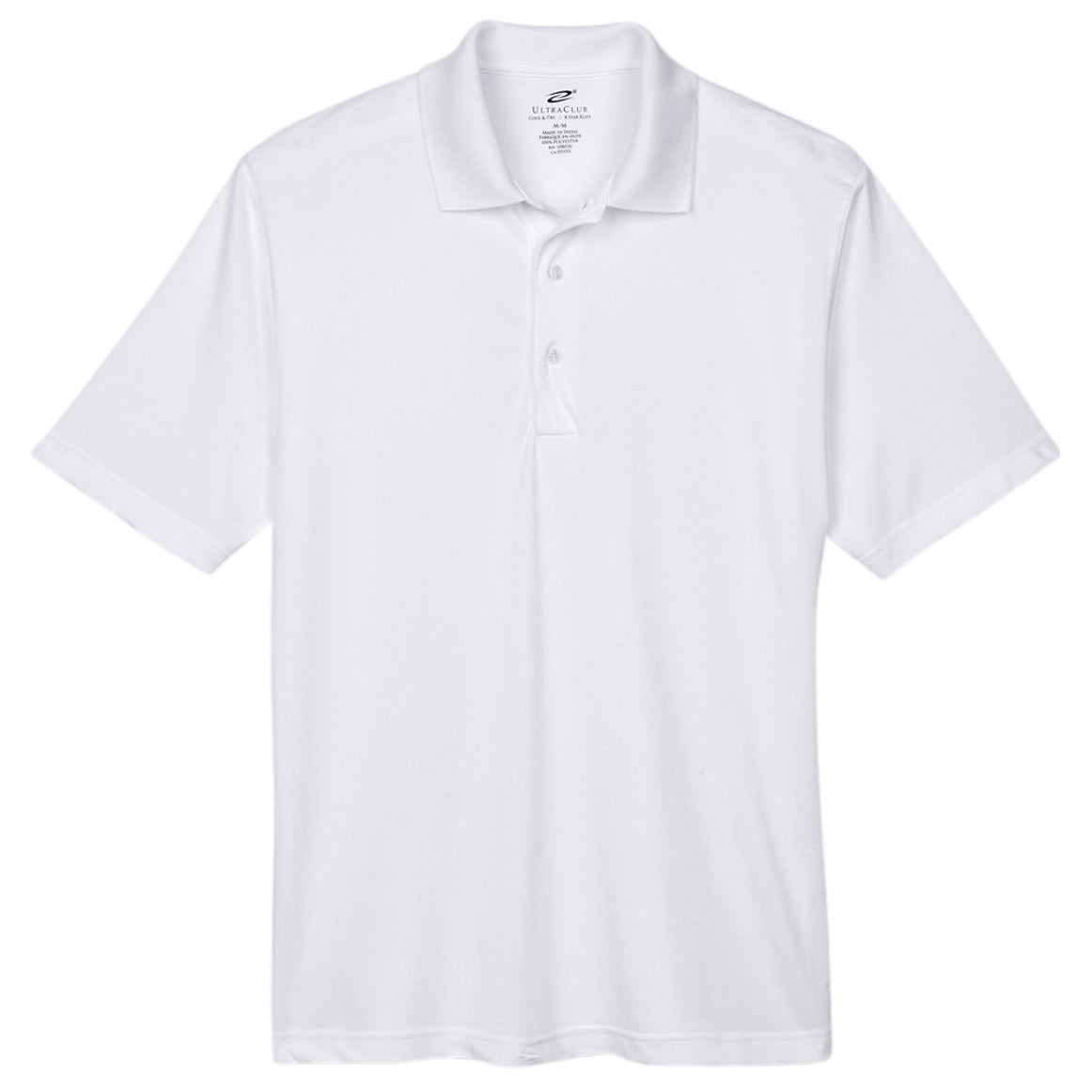 Black Polo Shirt - UltraClub - Moisture-Wicking