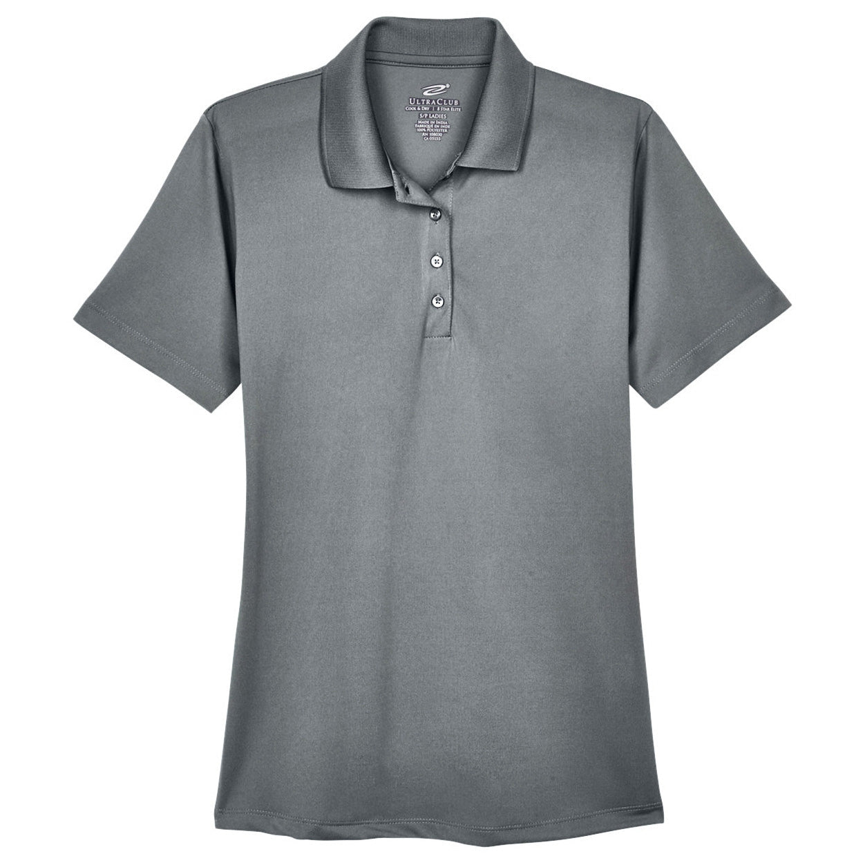 Black Polo Shirt - UltraClub - Moisture-Wicking