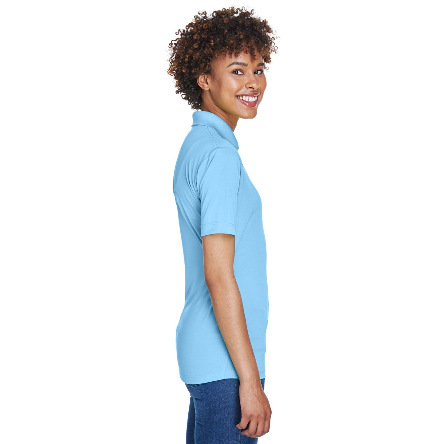 Black Polo Shirt - UltraClub - Moisture-Wicking