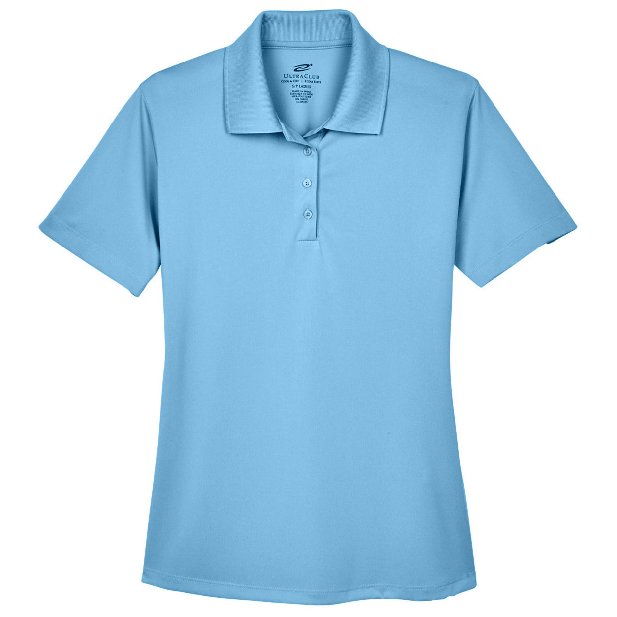 Black Polo Shirt - UltraClub - Moisture-Wicking