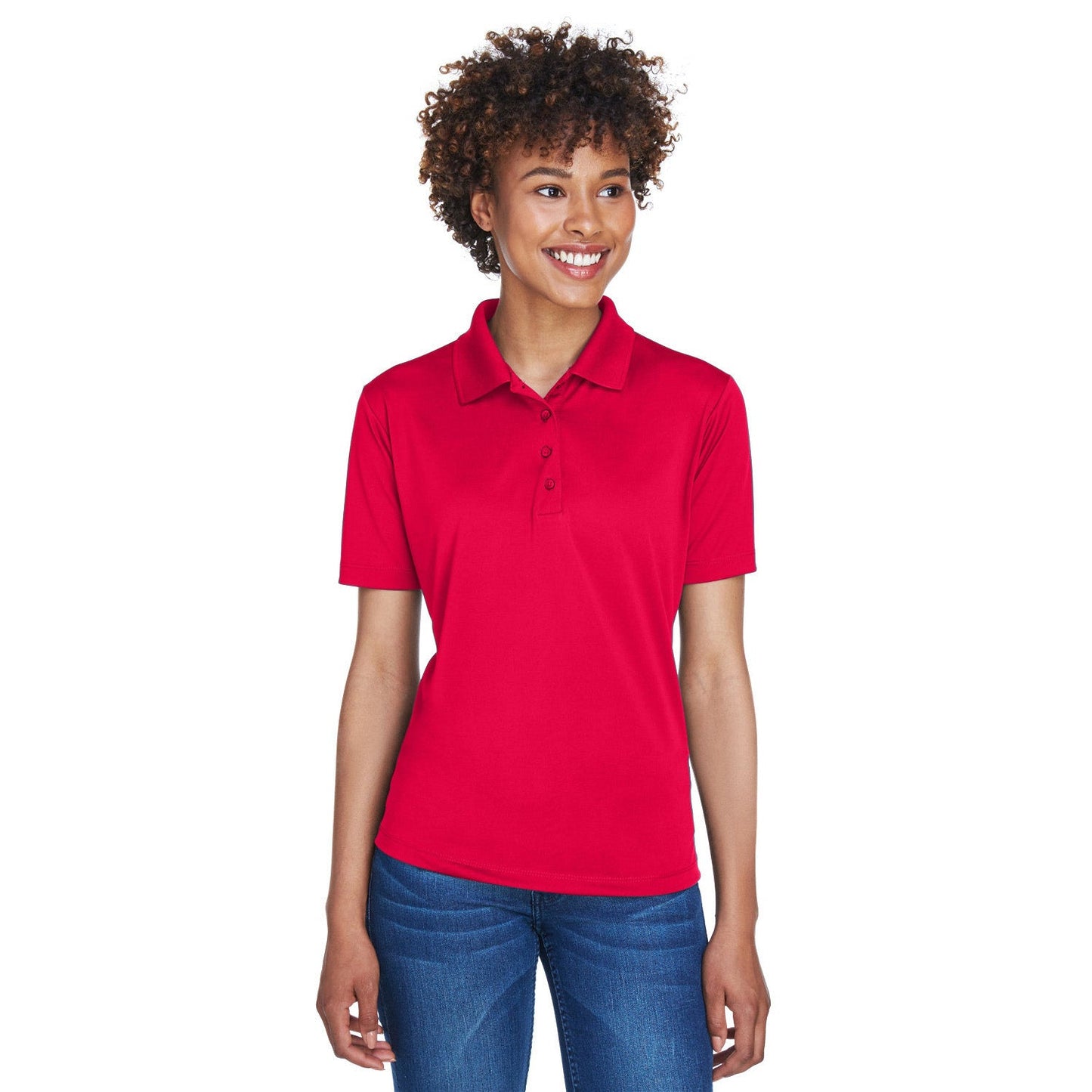 Black Polo Shirt - UltraClub - Moisture-Wicking