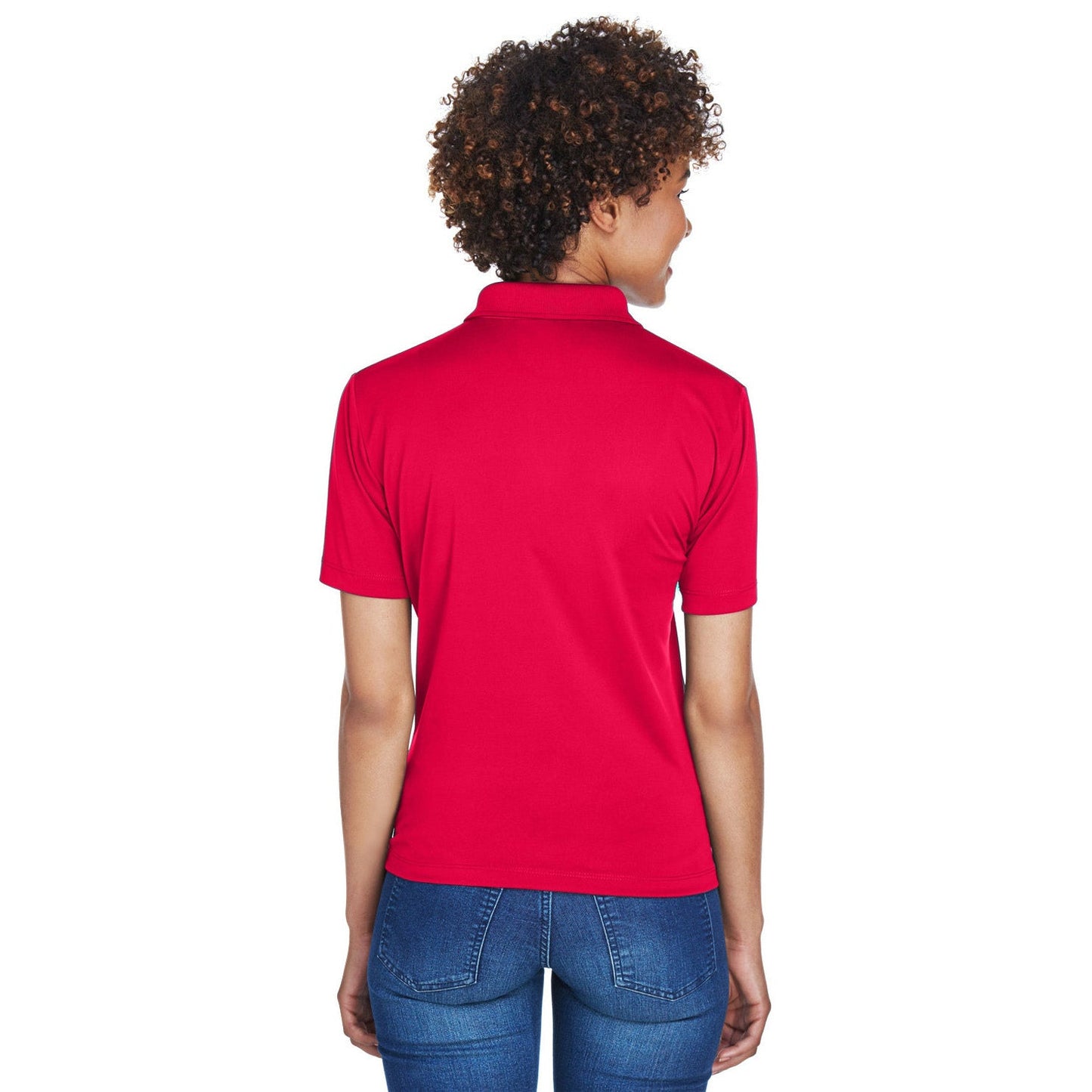 Black Polo Shirt - UltraClub - Moisture-Wicking