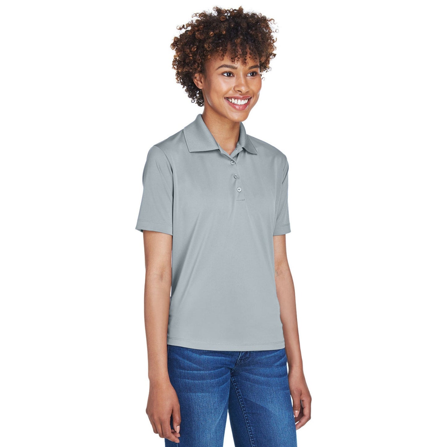 Black Polo Shirt - UltraClub - Moisture-Wicking