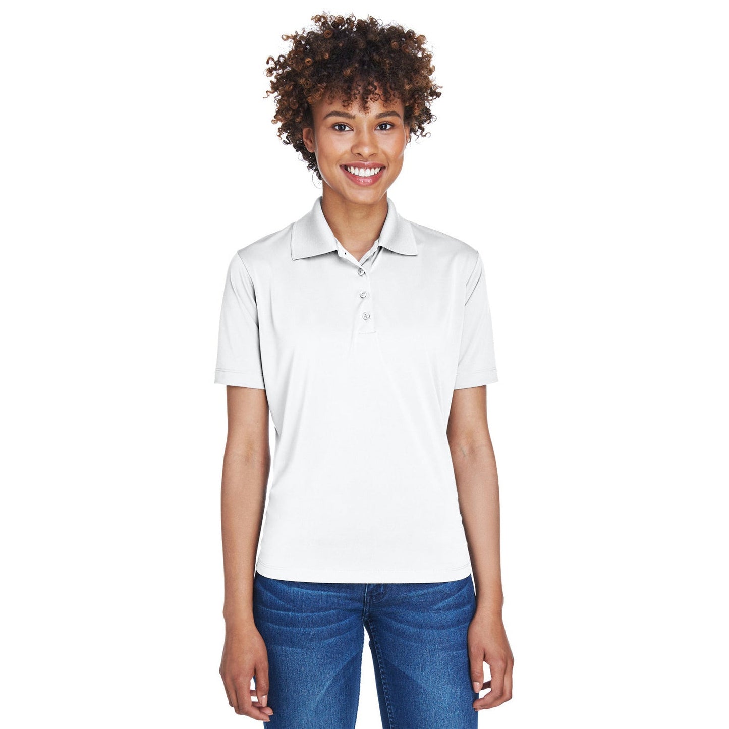 Black Polo Shirt - UltraClub - Moisture-Wicking