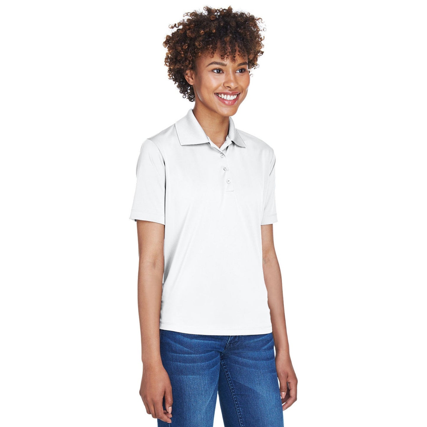 Black Polo Shirt - UltraClub - Moisture-Wicking