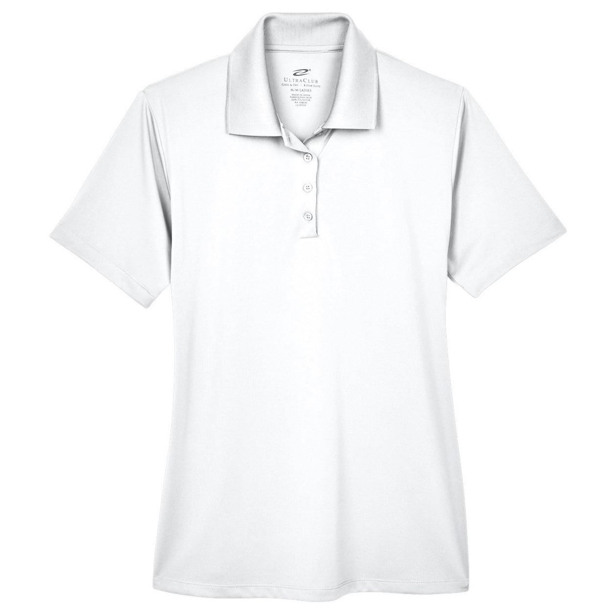 Black Polo Shirt - UltraClub - Moisture-Wicking
