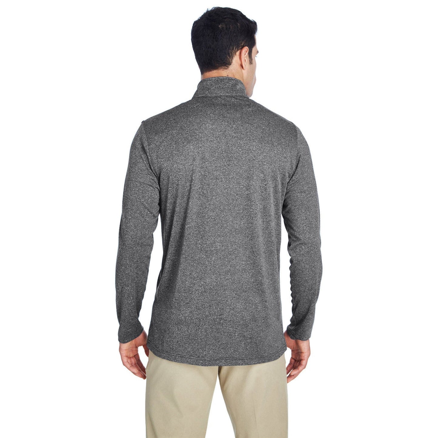 Black Heather Sweatshirt - UltraClub - Moisture-Wicking
