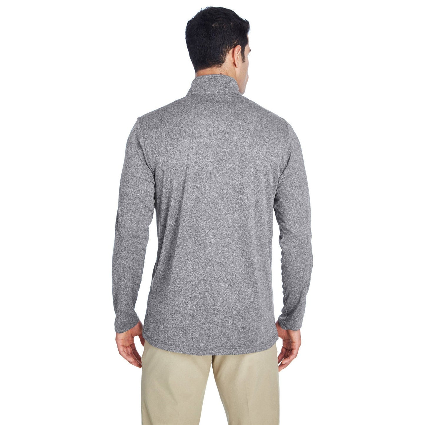 Black Heather Sweatshirt - UltraClub - Moisture-Wicking