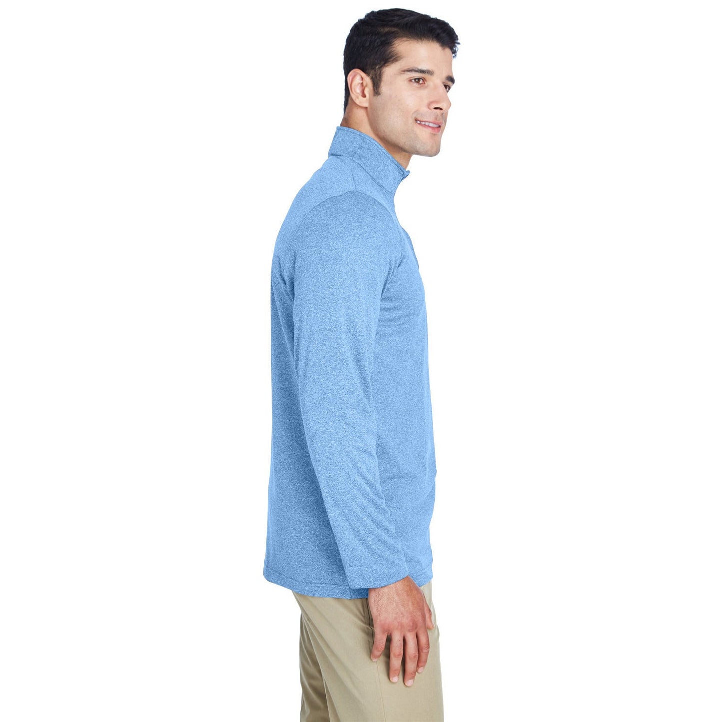 Black Heather Sweatshirt - UltraClub - Moisture-Wicking