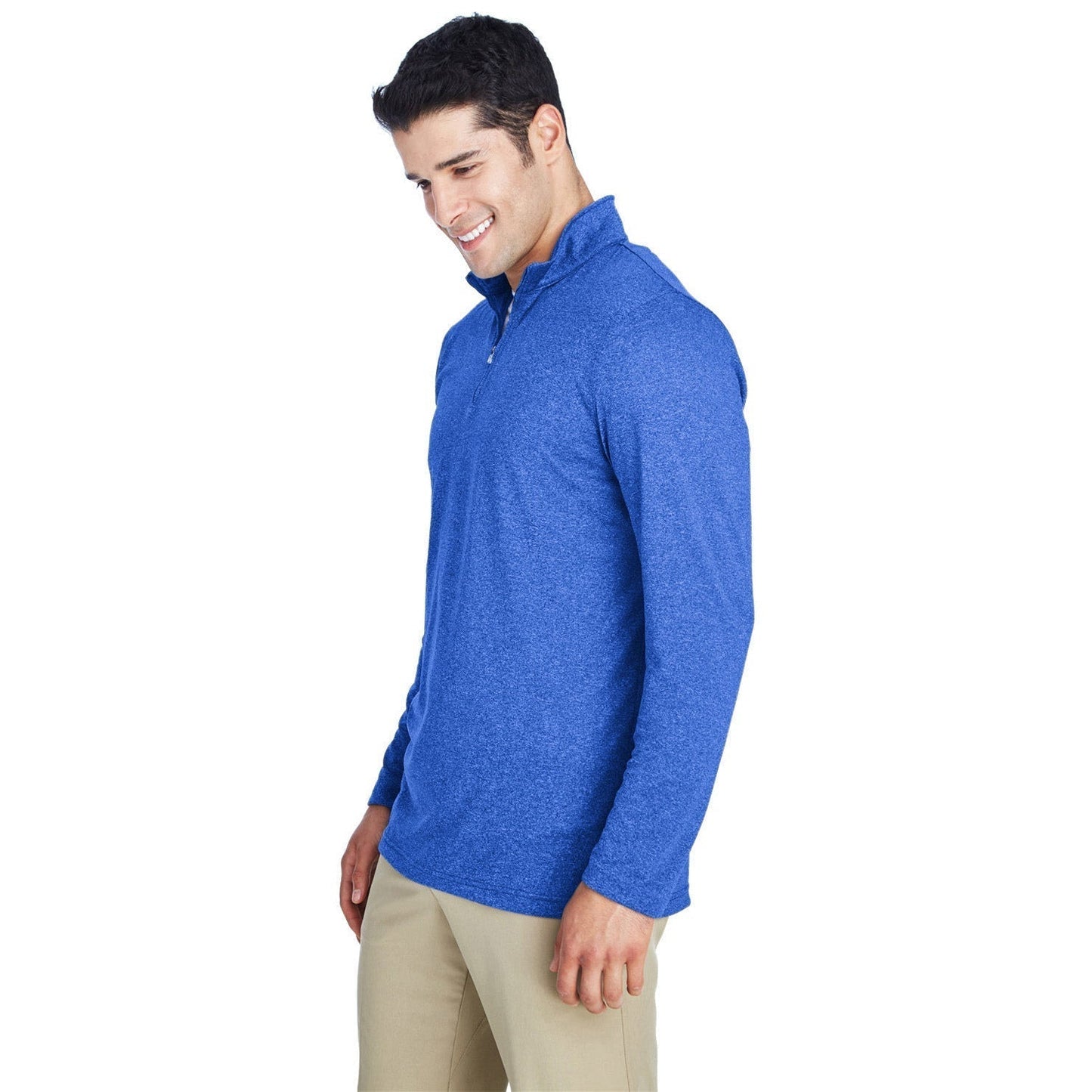 Black Heather Sweatshirt - UltraClub - Moisture-Wicking