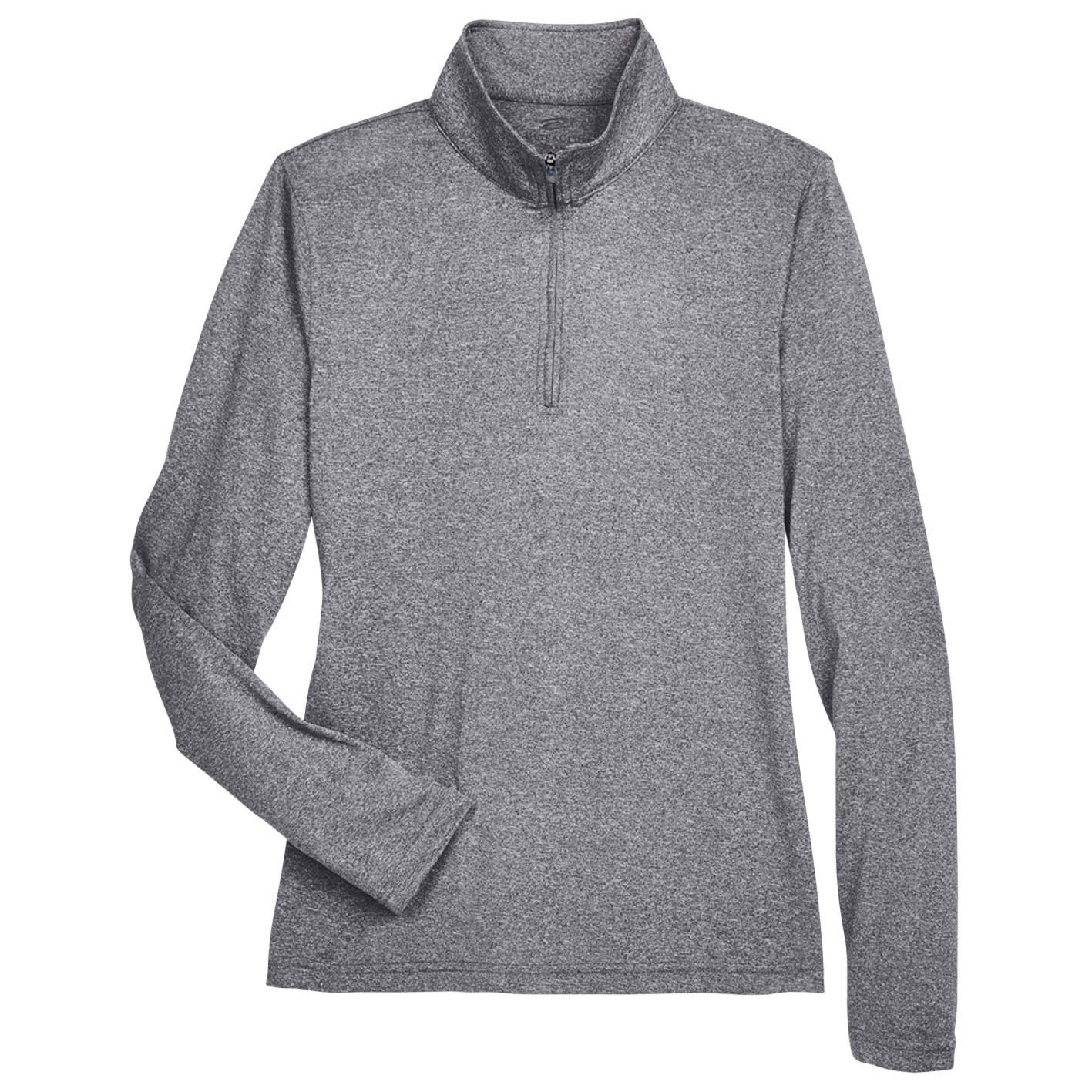 Black Heather Sweatshirt - UltraClub - Moisture Wicking
