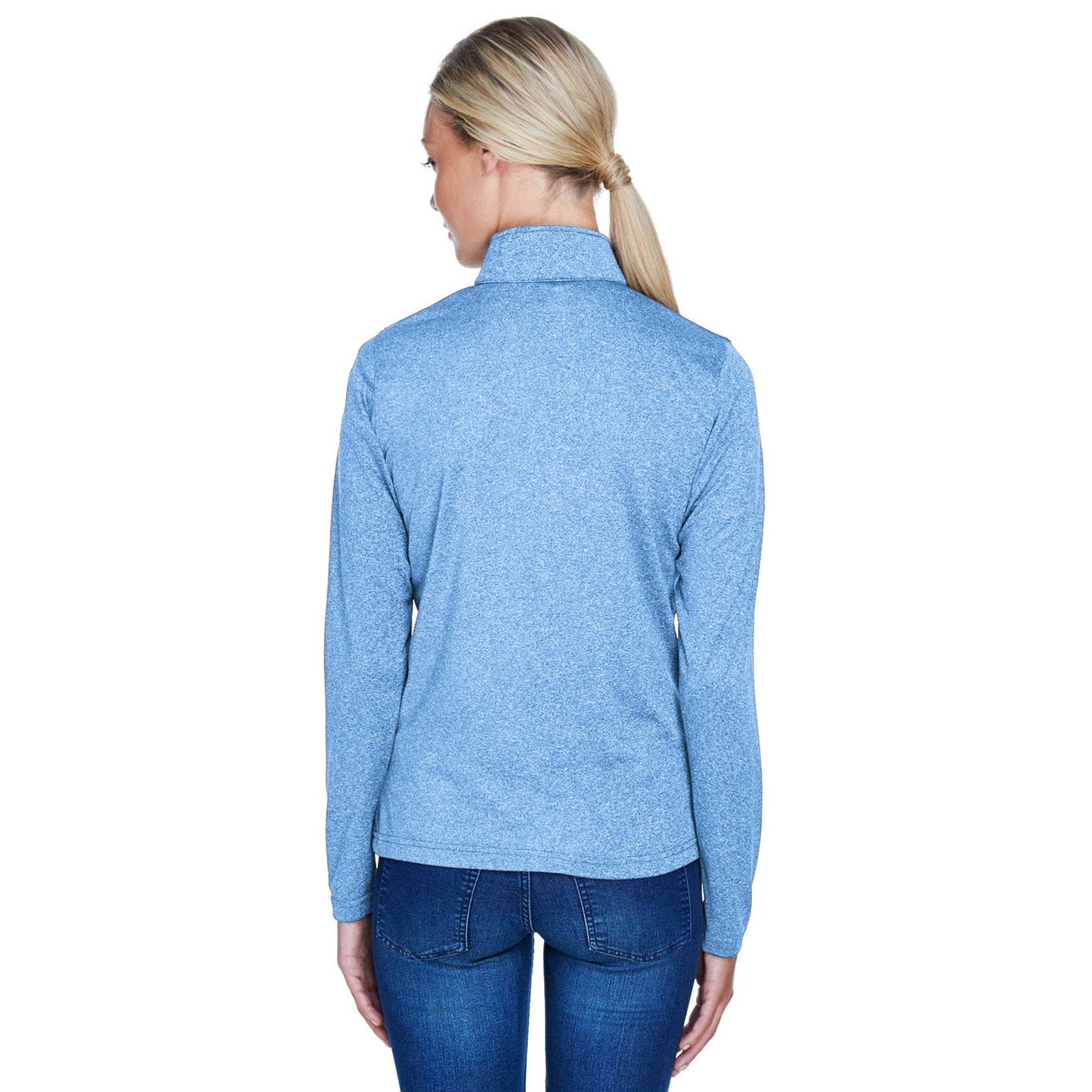 Black Heather Sweatshirt - UltraClub - Moisture Wicking
