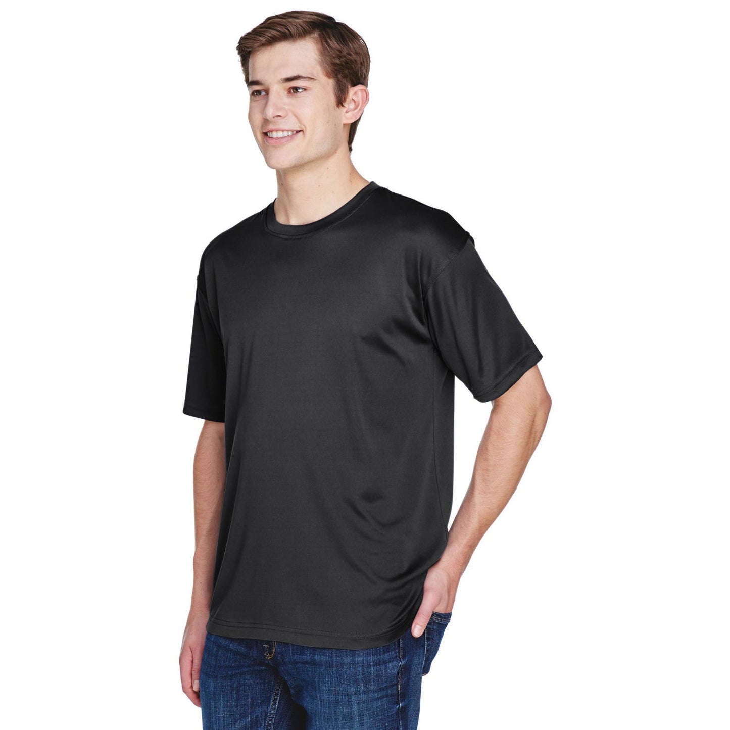 Black T-Shirts - UltraClub - Moisture-Wicking Performance