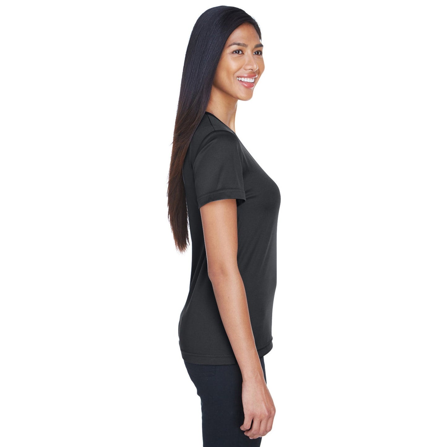 Black T-Shirts - UltraClub - Lightweight Performance