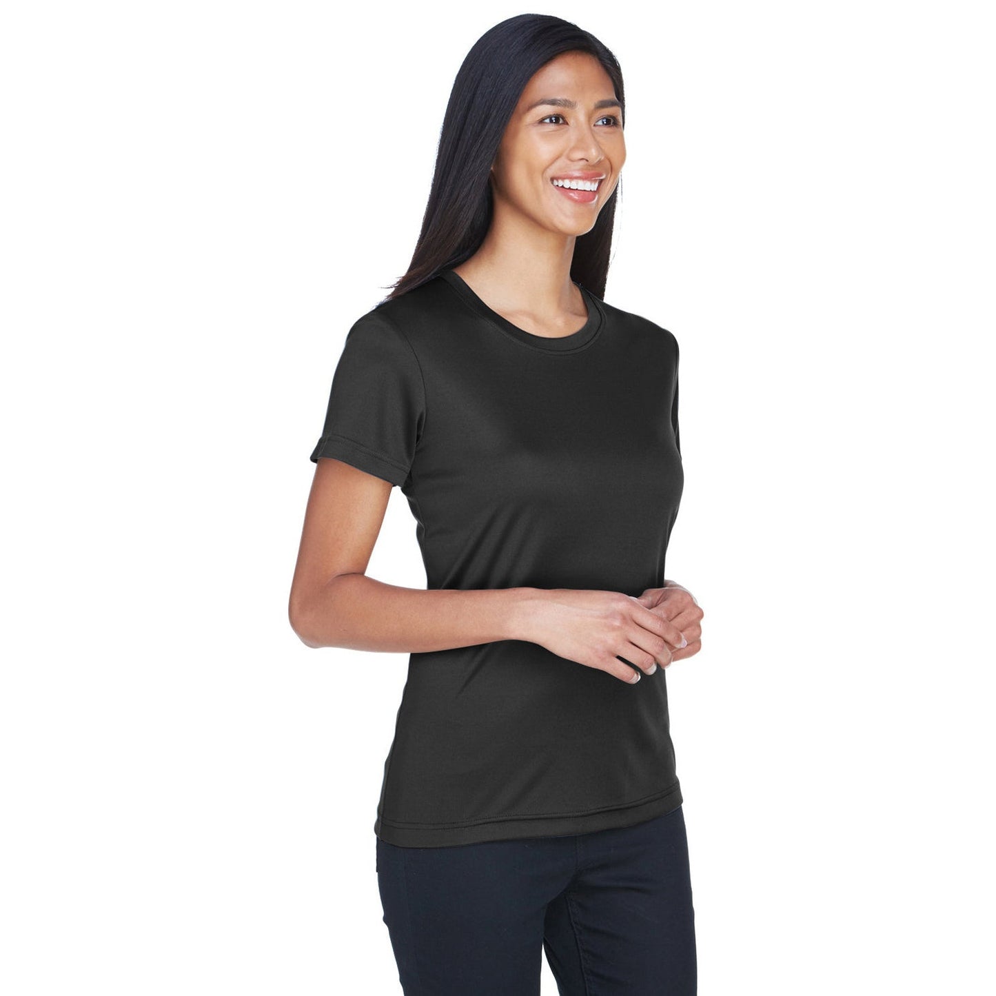 Black T-Shirts - UltraClub - Lightweight Performance