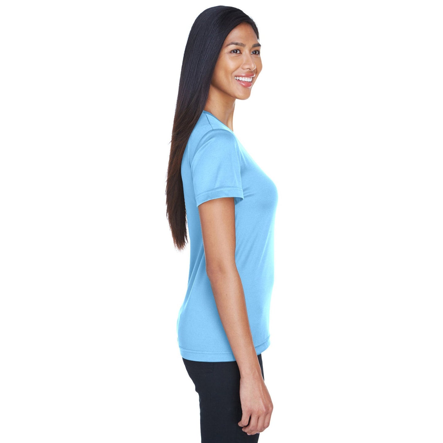 Black T-Shirts - UltraClub - Lightweight Performance