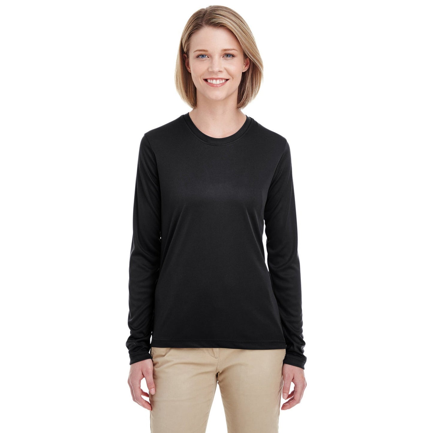 Black T-Shirts - UltraClub - Cool Dry Fabric