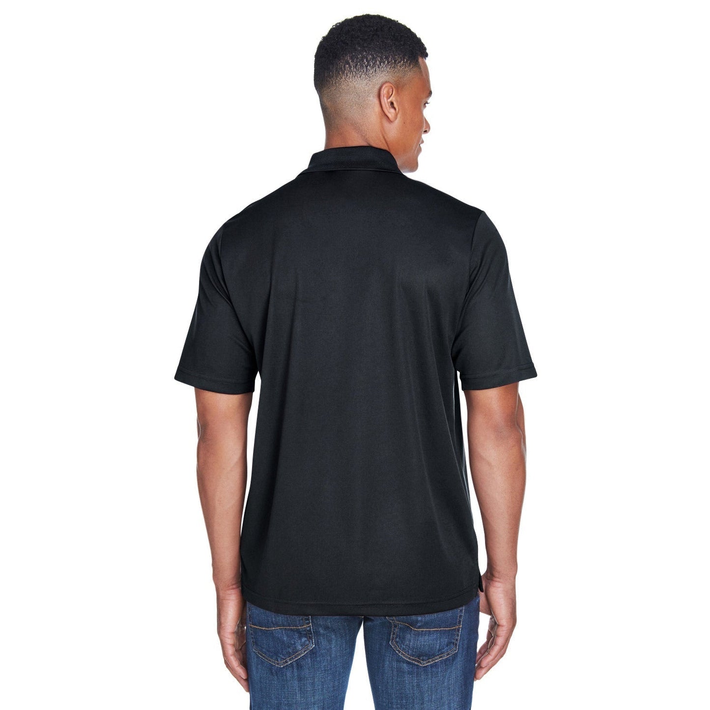 Black Polo Shirt - Core 365 - Performance Fabric