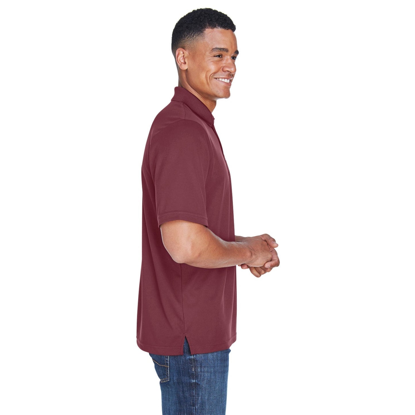 Black Polo Shirt - Core 365 - Performance Fabric