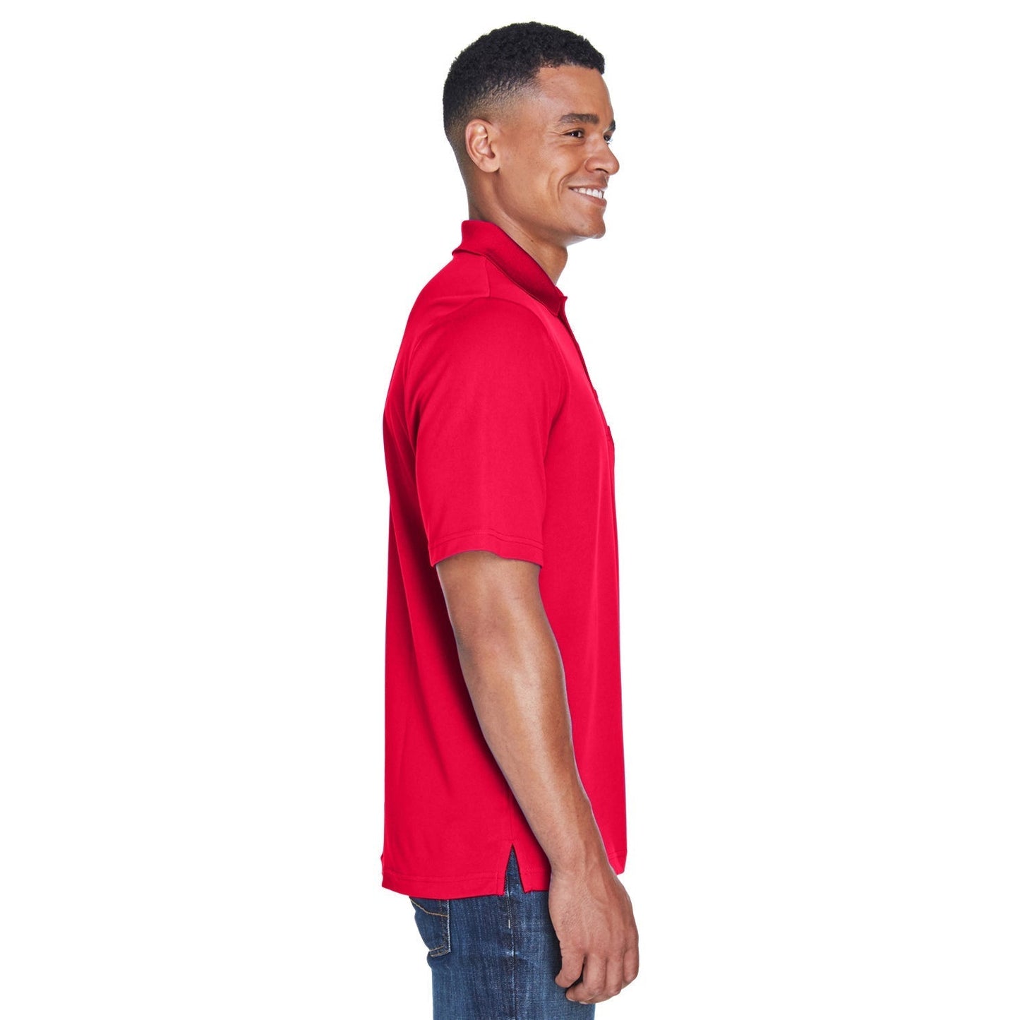 Black Polo Shirt - Core 365 - Performance Fabric