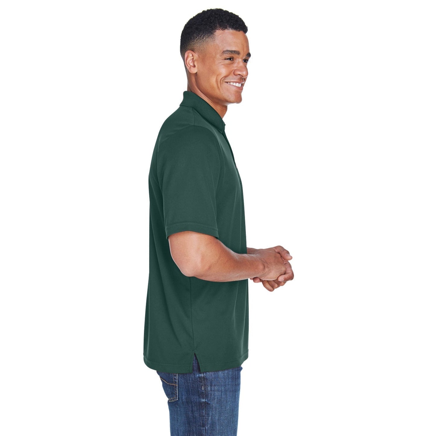 Black Polo Shirt - Core 365 - Performance Fabric