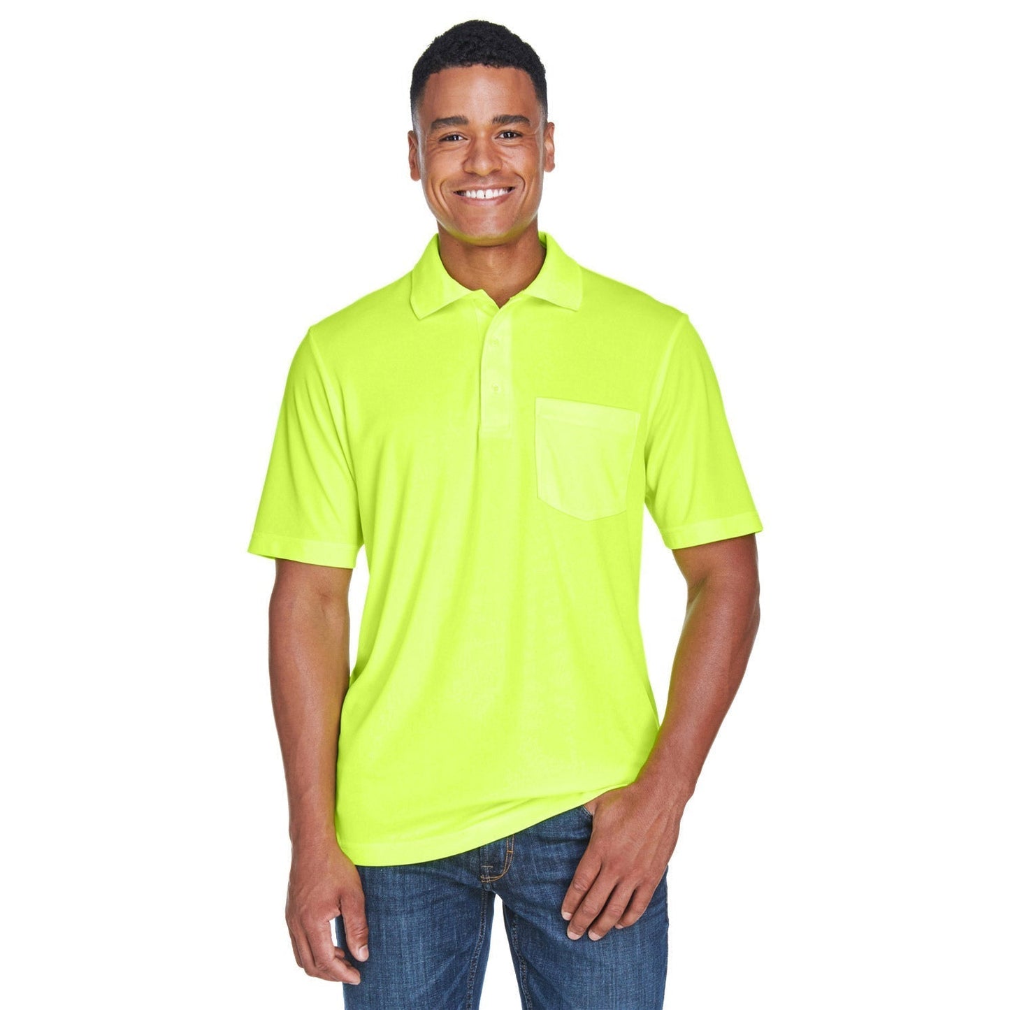 Black Polo Shirt - Core 365 - Performance Fabric