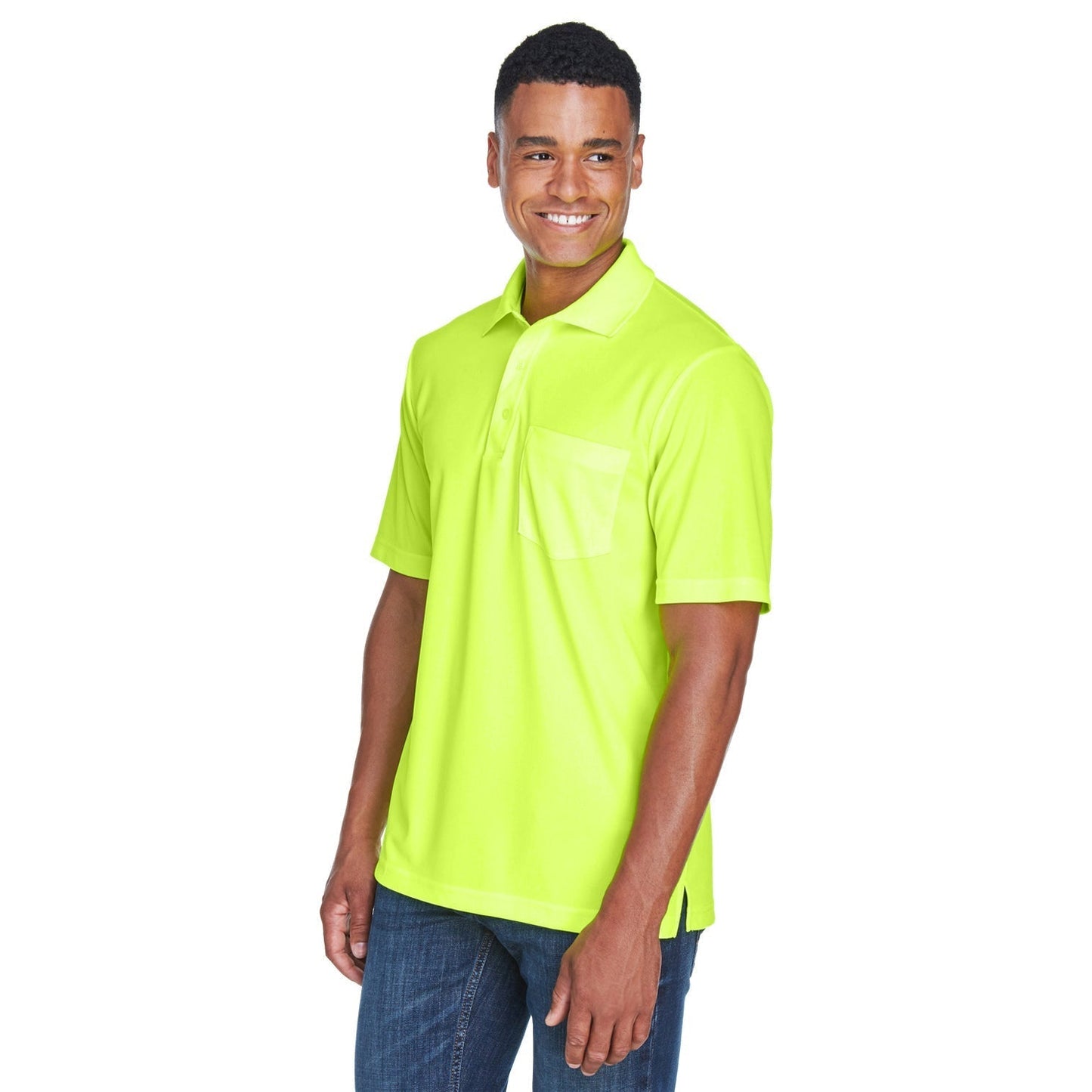 Black Polo Shirt - Core 365 - Performance Fabric