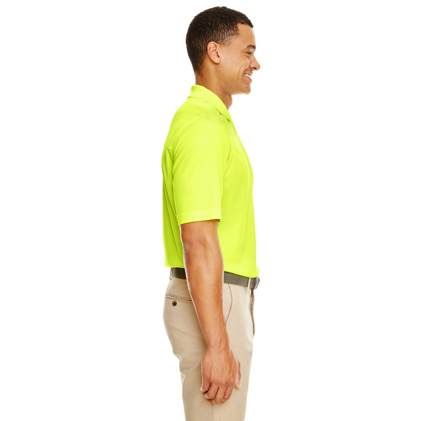 Black Polo Shirt - Core 365 - Reflective Piping Performance