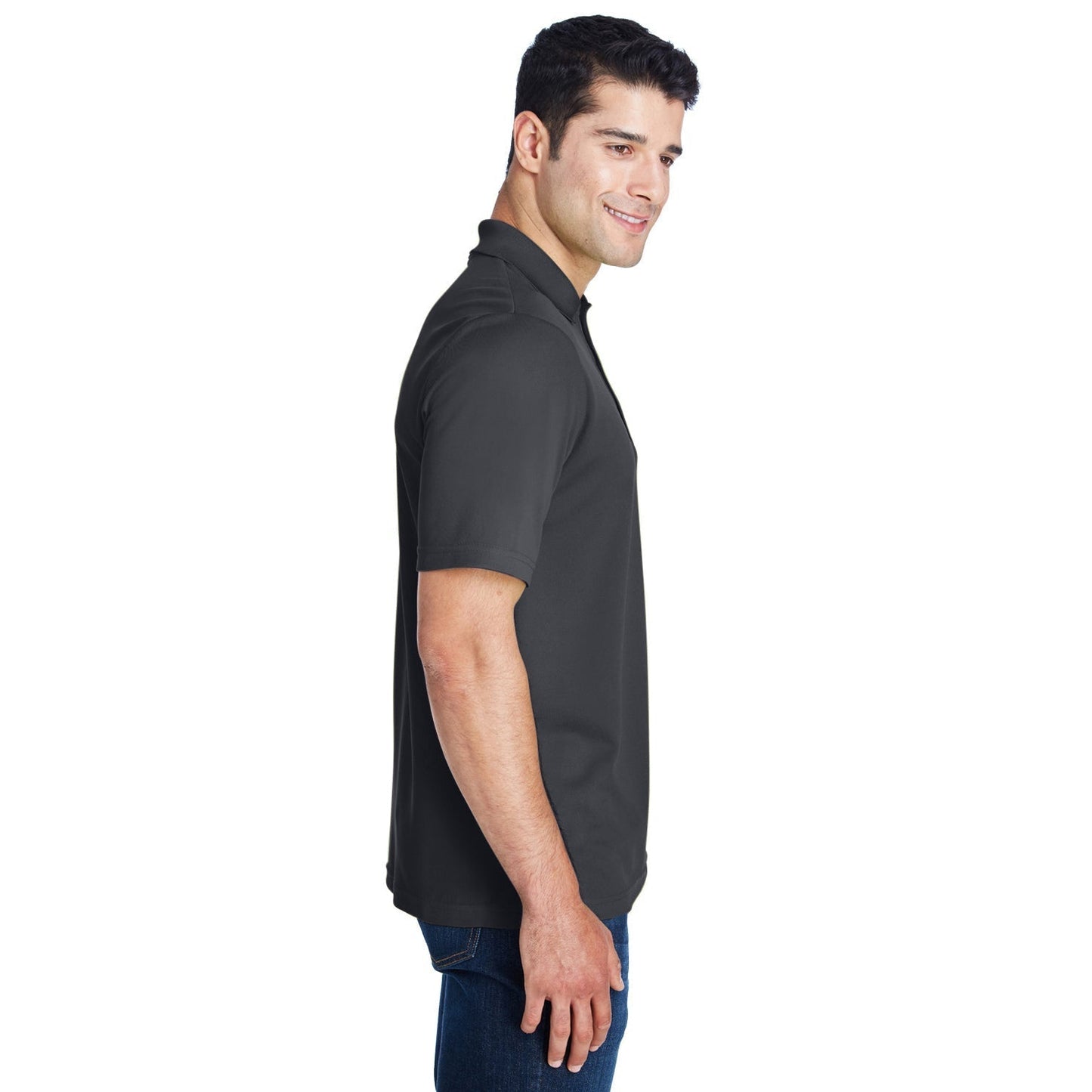 Black Performance Polo - Core 365 - Moisture Wicking
