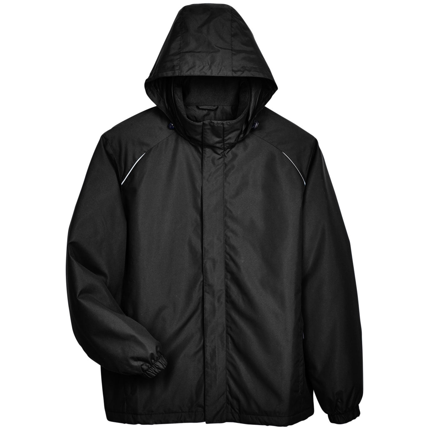Black Insulated Jacket - Core 365 - Weather Resistant