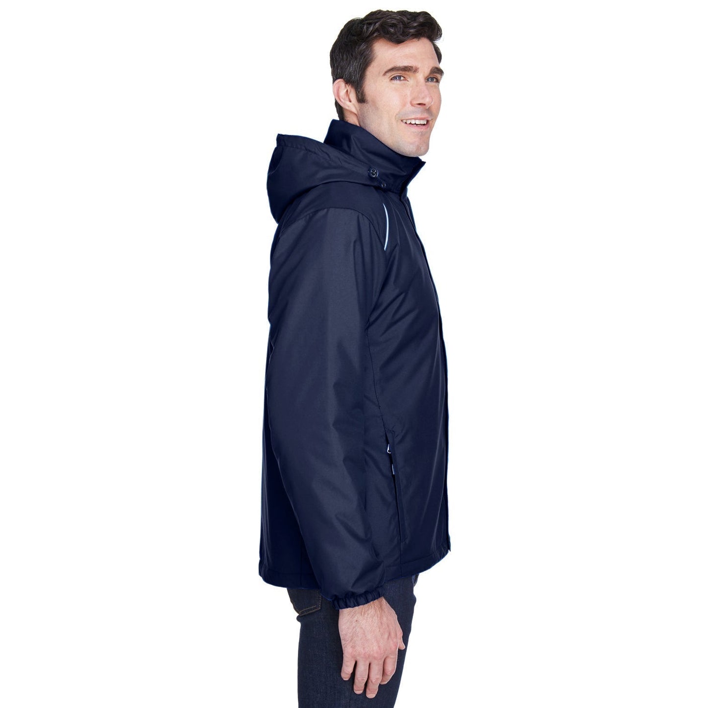 Black Insulated Jacket - Core 365 - Weather Resistant