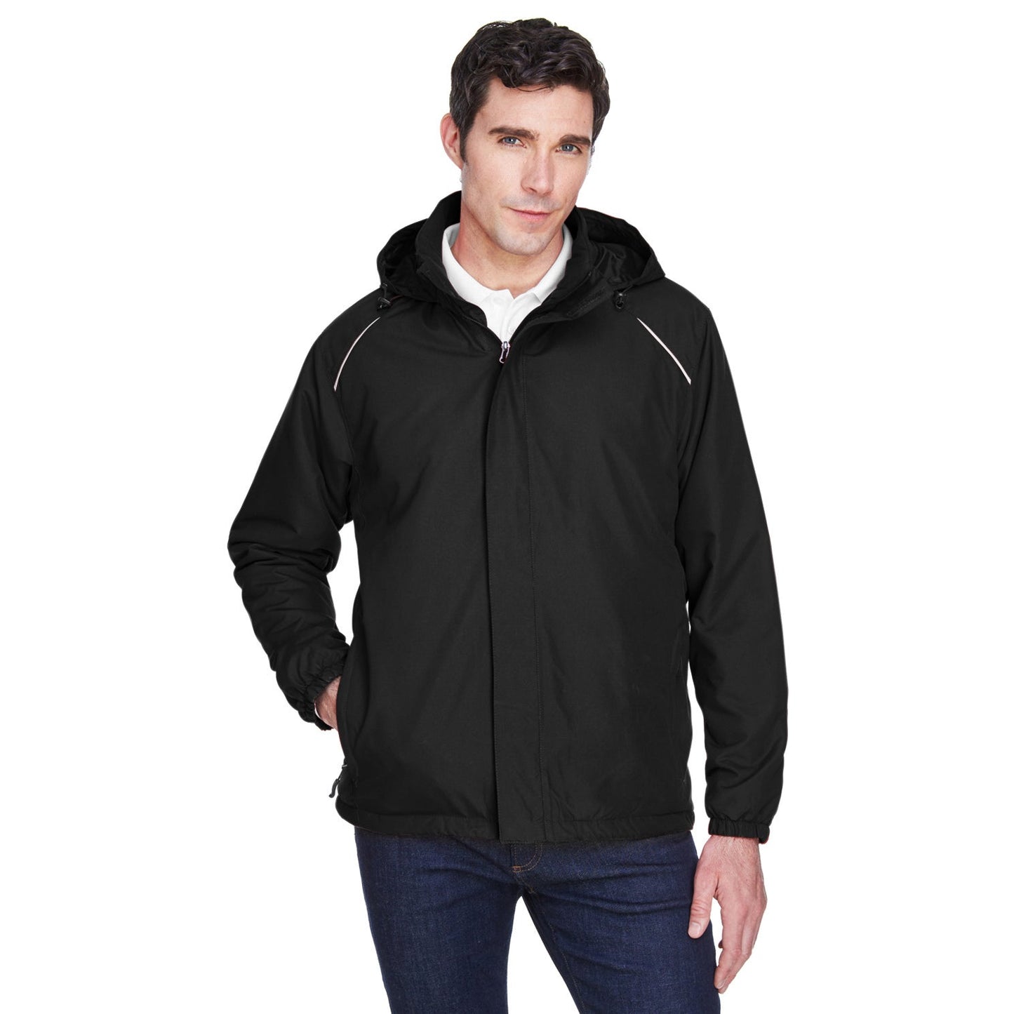 Black Insulated Jackets - Core 365 - Functional Design