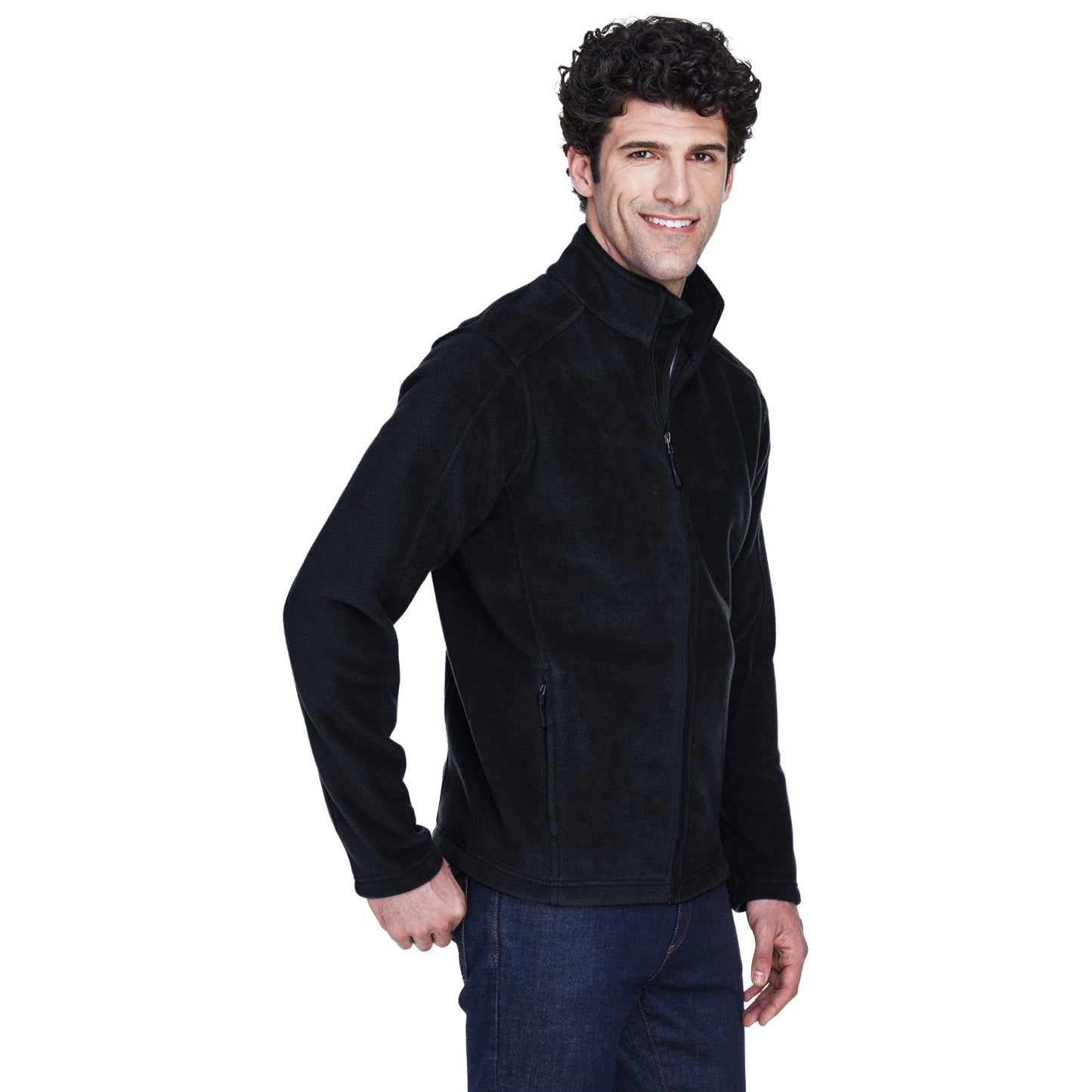 Black Fleece Jacket - Core 365 - Cozy Design